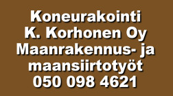 Koneurakointi K. Korhonen Oy logo